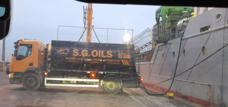 Industrial and Factory Waste Oil Lorry in the Uk